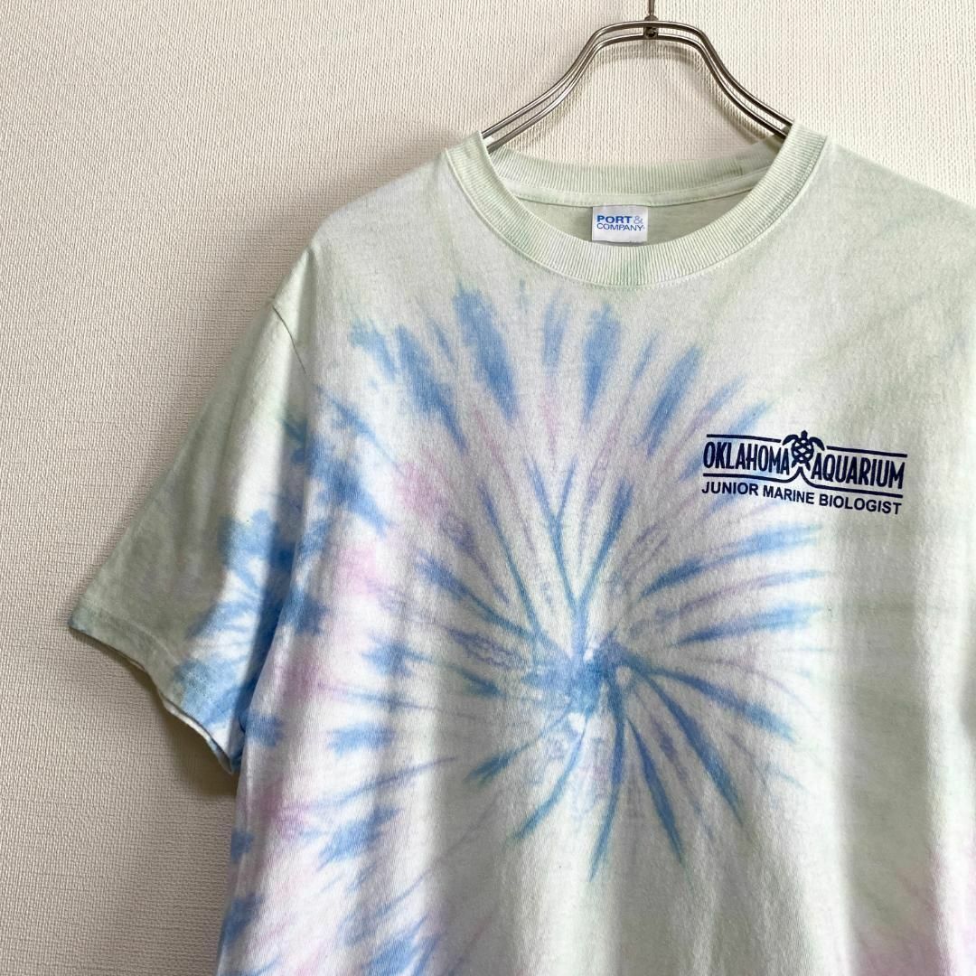 VINTAGE(ヴィンテージ)のアメリカ古着　タイダイ　半袖　Tシャツ　プリント　スパイラル　カラフル　フェス メンズのトップス(Tシャツ/カットソー(半袖/袖なし))の商品写真