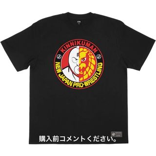 新日本プロレス キン肉マン Tシャツ ライオンマーク 内藤哲也 オカダ・カズチカ(Tシャツ/カットソー(半袖/袖なし))