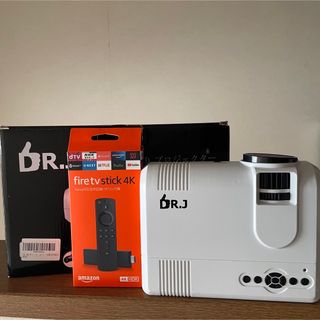 DR.J 小型プロジェクター 4200lm fire tv stick 4K (プロジェクター)