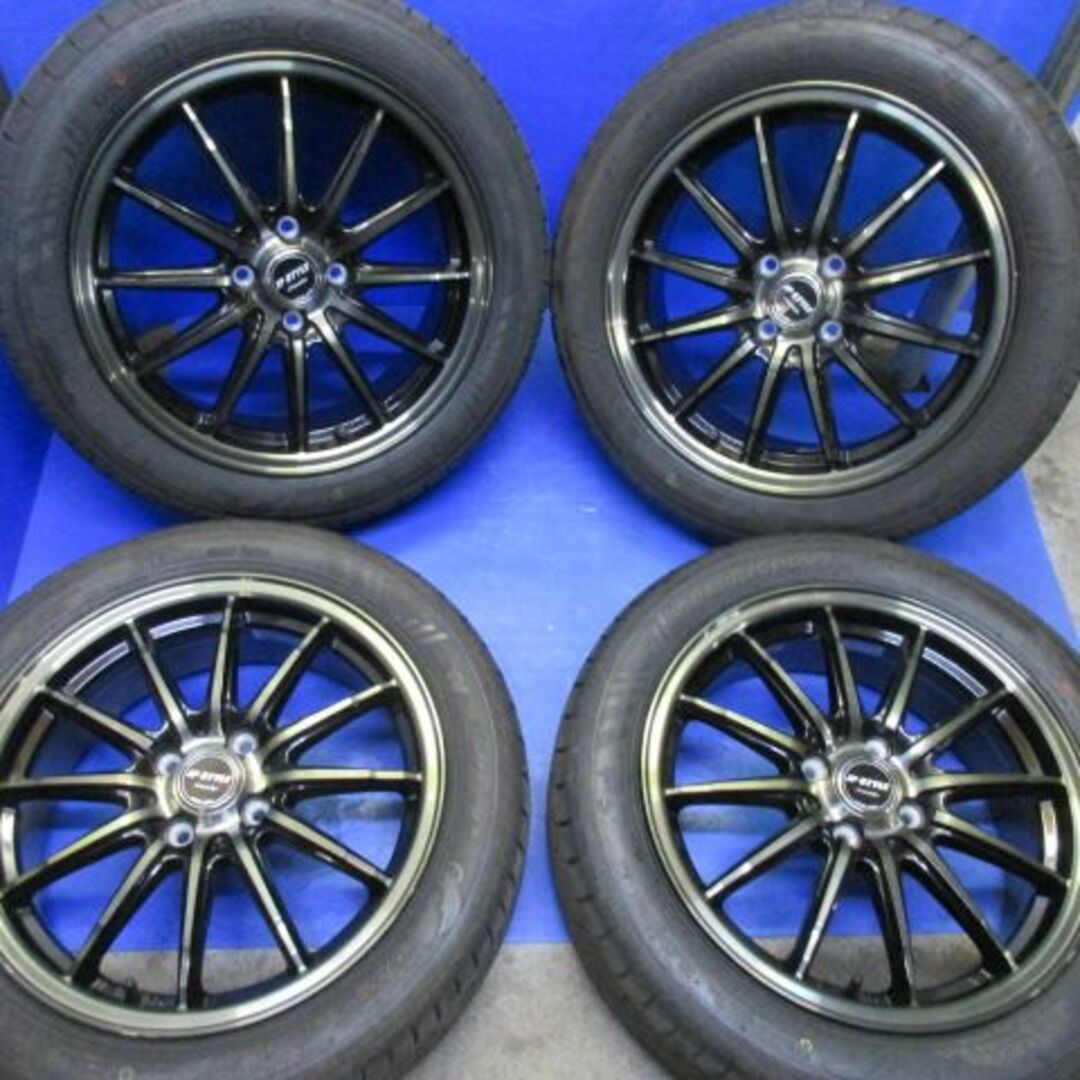 ザックJP　16インチ+185/55R16　アクア　フィット　ヤリス　ヴィッツ 自動車/バイクの自動車(タイヤ・ホイールセット)の商品写真