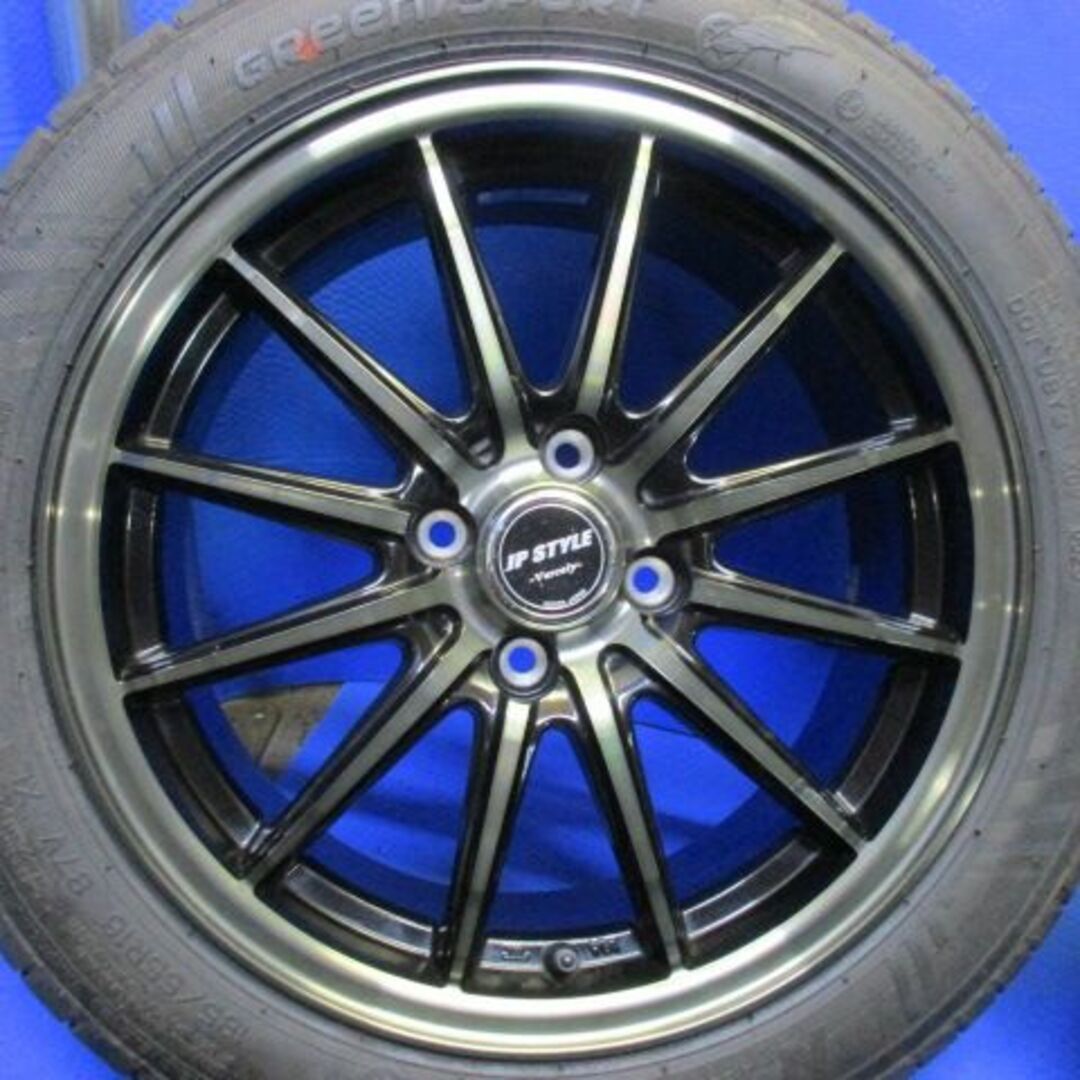 ザックJP　16インチ+185/55R16　アクア　フィット　ヤリス　ヴィッツ 自動車/バイクの自動車(タイヤ・ホイールセット)の商品写真