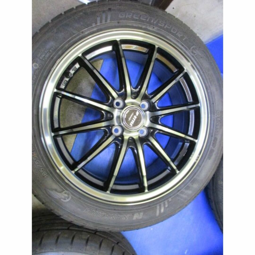 ザックJP　16インチ+185/55R16　アクア　フィット　ヤリス　ヴィッツ 自動車/バイクの自動車(タイヤ・ホイールセット)の商品写真