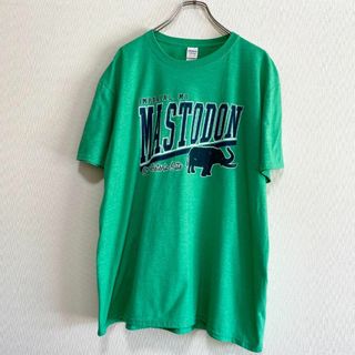 ギルタン(GILDAN)のアメリカ古着　マストドン　ゾウ　博物館　半袖　Tシャツ　XLサイズ　P95(Tシャツ/カットソー(半袖/袖なし))