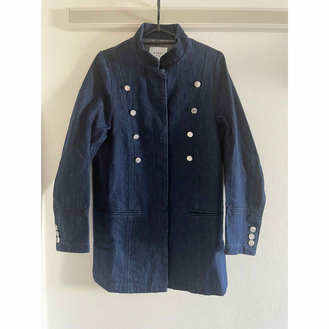 Ameri VINTAGE(アメリヴィンテージ)のDENIM NAPOLEON LIKE JACKET レディースのジャケット/アウター(Gジャン/デニムジャケット)の商品写真