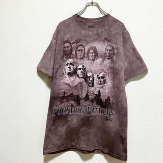 ヴィンテージ(VINTAGE)のアメリカ古着　THE MOUNTAIN　半袖　Ｔシャツ　人物　タイダイ　P104(Tシャツ/カットソー(半袖/袖なし))