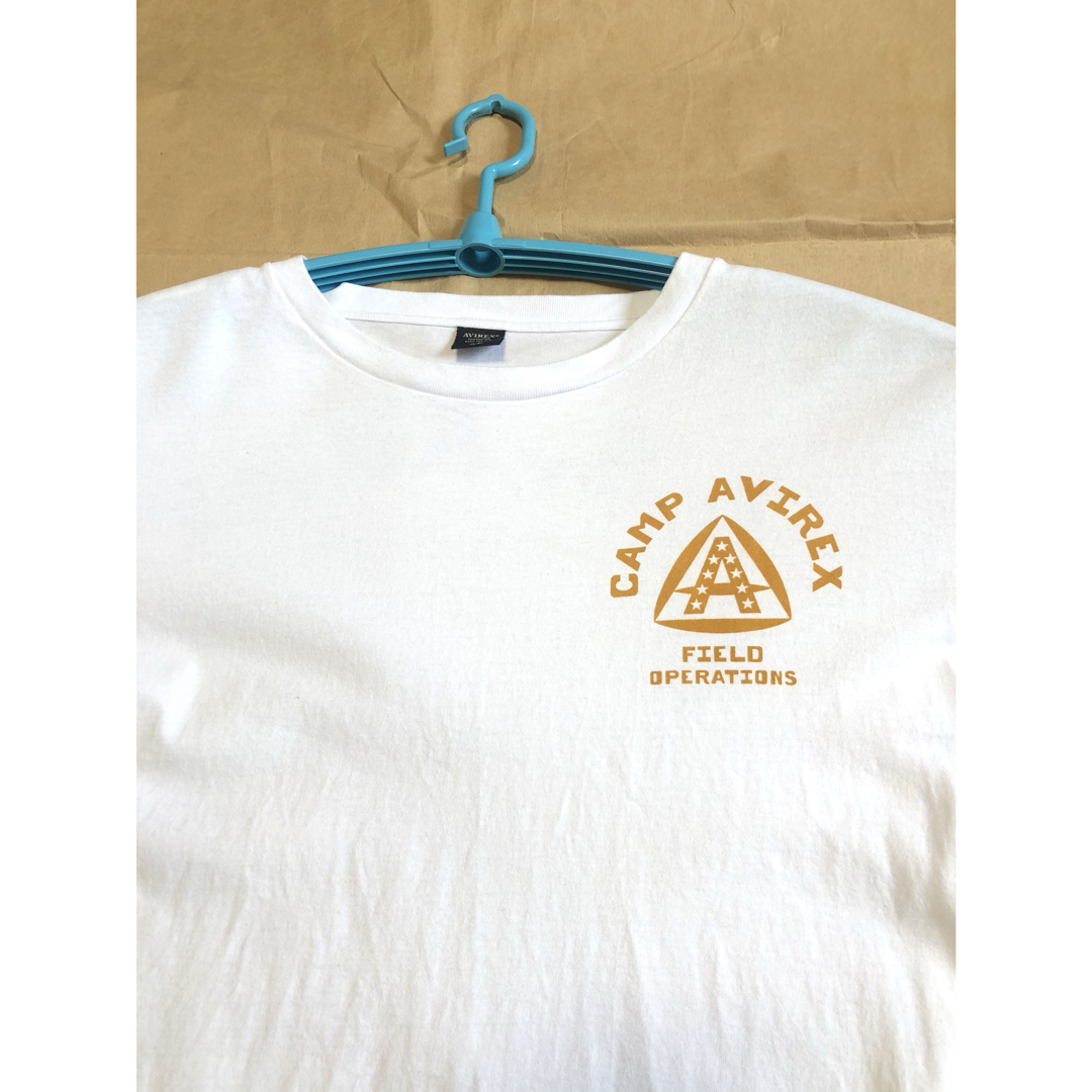 AVIREX(アヴィレックス)のAVIREX ロンT XL 白 上野商会 CAMP 長袖 tシャツ メンズのトップス(Tシャツ/カットソー(七分/長袖))の商品写真