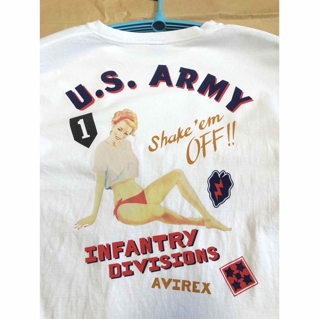 AVIREX(アヴィレックス)のAVIREX ロンT XL 白 上野商会 CAMP 長袖 tシャツ メンズのトップス(Tシャツ/カットソー(七分/長袖))の商品写真