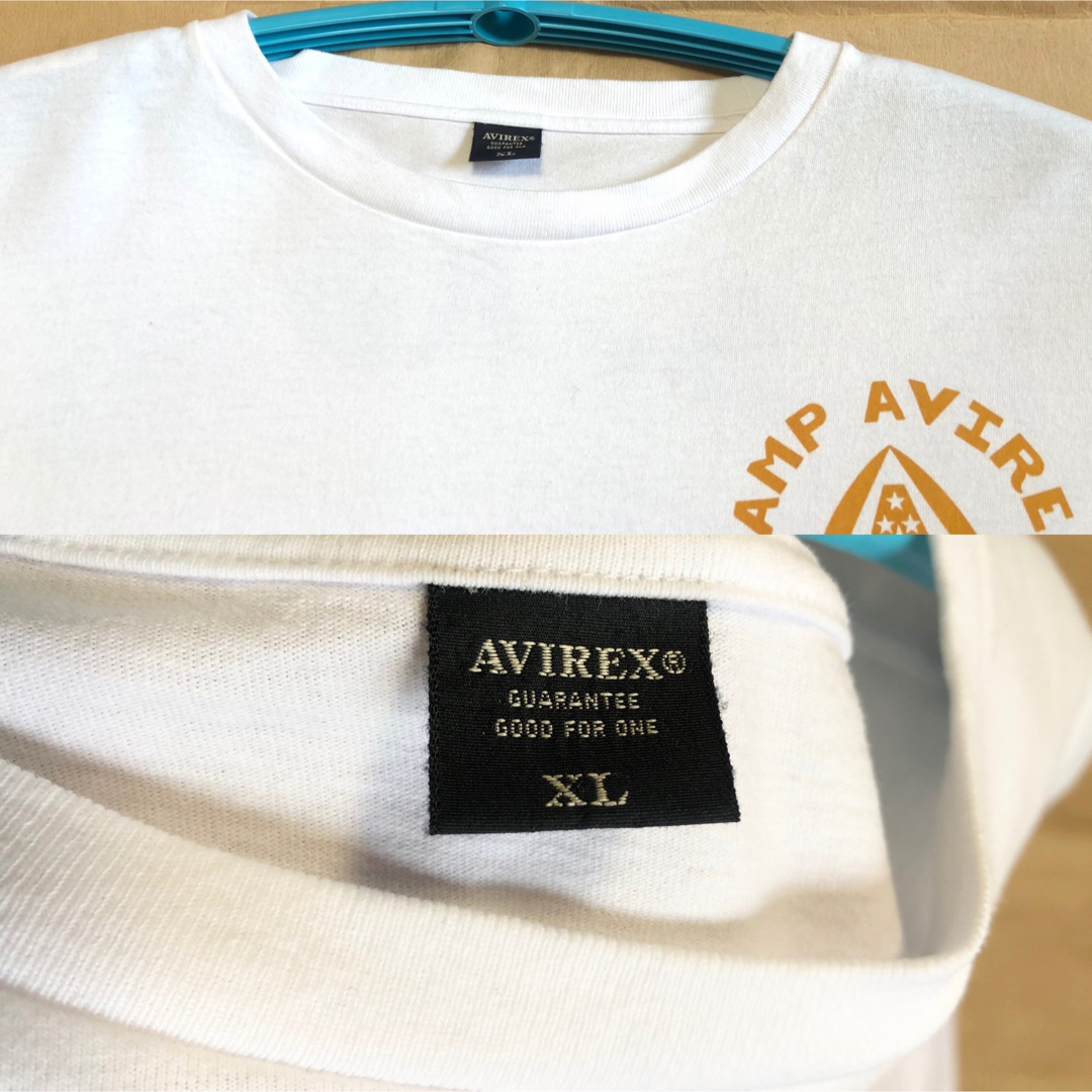 AVIREX(アヴィレックス)のAVIREX ロンT XL 白 上野商会 CAMP 長袖 tシャツ メンズのトップス(Tシャツ/カットソー(七分/長袖))の商品写真