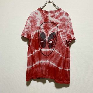 マーベル(MARVEL)のアメリカ古着　デッドプール　MARVEL　半袖 Tシャツ　タイダイ　C112(Tシャツ/カットソー(半袖/袖なし))