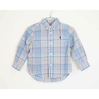 ラルフローレン(Ralph Lauren)の〓ラルフローレン/Ralph Lauren〓90cm  長袖シャツ  ブルー系 袖2way【中古】 子供服 キッズ kids ベビー baby 男の子 女の子 春夏秋 tops 503042(シャツ/カットソー)