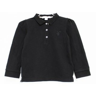 バーバリー(BURBERRY)の【値下げ!】[バーバリー/BURBERRY]92cm 長袖ポロシャツ 黒【中古】子供服 キッズ kids 女の子 春秋冬 420132 tops(シャツ/カットソー)