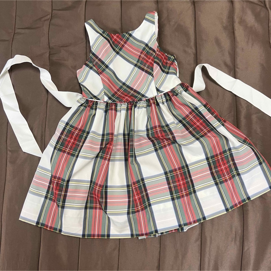 未使用 POLO RALPH 女の子フォマルドレスワンピース 4歳 チェック | フリマアプリ ラクマ