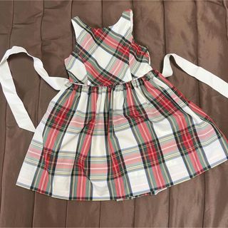 ポロラルフローレン(POLO RALPH LAUREN)の未使用　POLO RALPH 女の子フォマルドレスワンピース　4歳 チェック(ドレス/フォーマル)