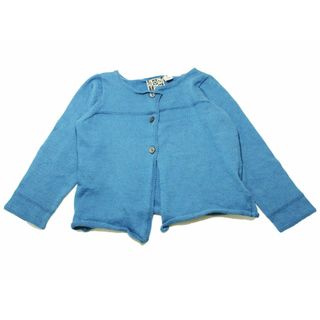 プチバトー(PETIT BATEAU)の【値下げ!】[ボントン/BONTON]85cm カーディガン ブルー【中古】子供服 キッズ kids ベビー服 baby 女の子 春秋 929032 tops(カーディガン/ボレロ)