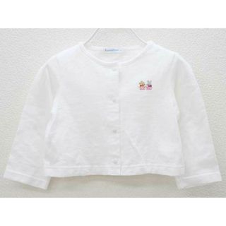 ファミリア(familiar)の[ファミリア/familiar80cm カーディガン 白【中古】子供服 キッズ kids ベビー服 baby 女の子 春秋 323032 tops(カーディガン/ボレロ)