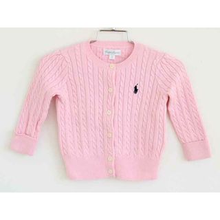 ラルフローレン(Ralph Lauren)の†ラルフローレン/Ralph Lauren†80cm(12M) 長袖カーディガン ピンク【中古】子供服 キッズ kids  ベビー服 baby 女の子 春秋 tops 612042(カーディガン/ボレロ)