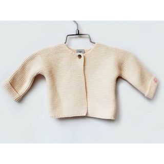 プチバトー(PETIT BATEAU)の[プチバトー/PETIT BATEAU]60cm カーディガン ピンク【中古】子供服 キッズ kids ベビー服 baby 女の子 春 tops 022042(カーディガン/ボレロ)