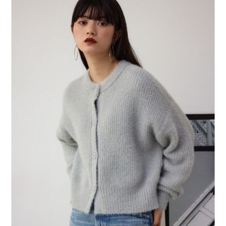 アズールバイマウジー(AZUL by moussy)のazul by moussy ラメニットカーディガン(カーディガン)