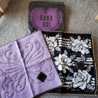 アナスイ(ANNA SUI)の新品☆ANNA SUI　アナスイ　タオルハンカチ二枚セット(ハンカチ)