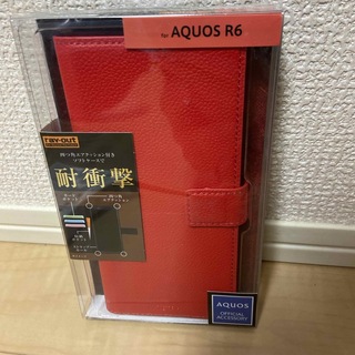AQUOS R6 手帳型レザーケース TETRA レッド(1個)(モバイルケース/カバー)