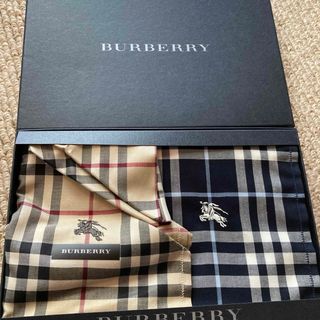 バーバリー(BURBERRY)の新品BURBERRYハンカチ2点セット(ハンカチ/ポケットチーフ)