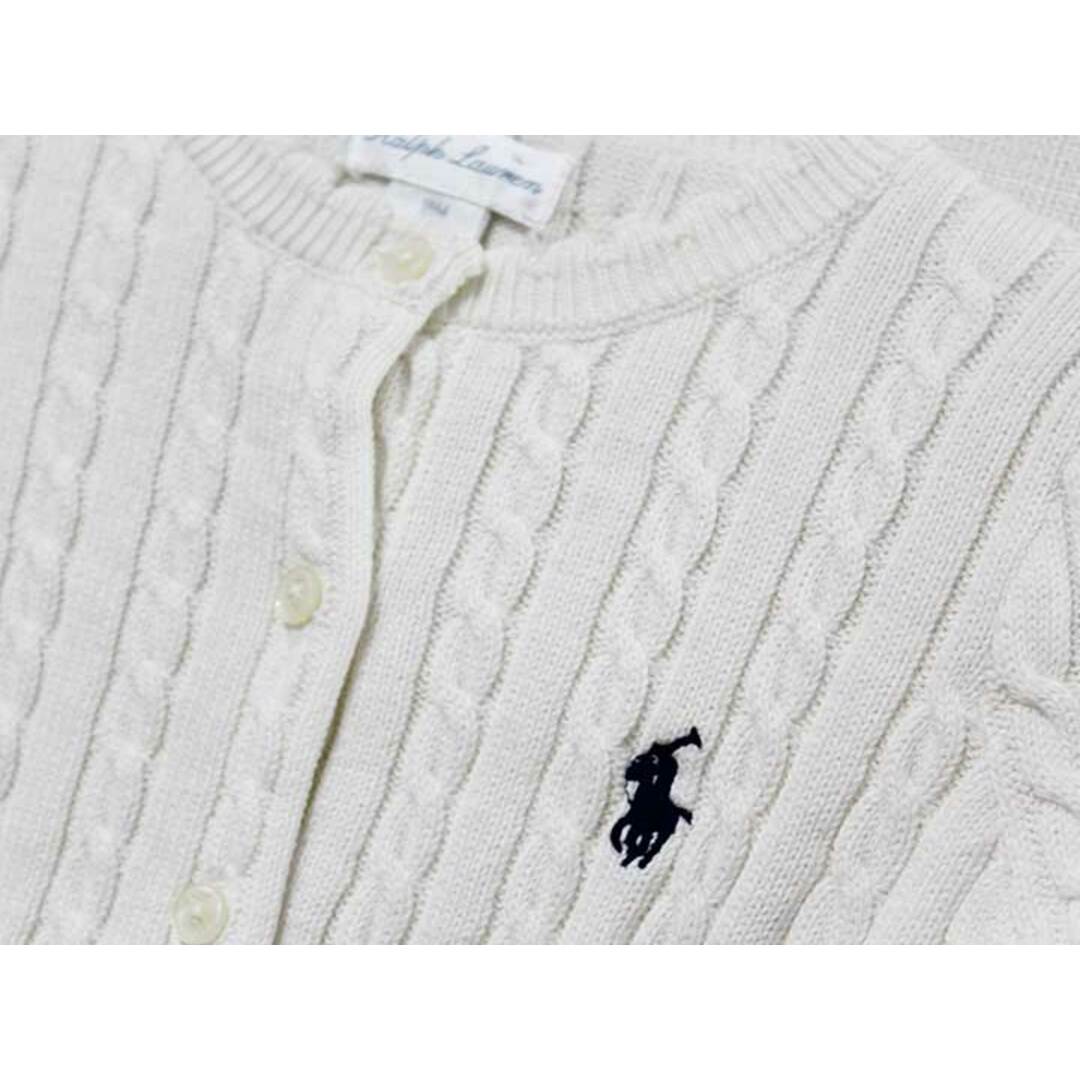 Ralph Lauren(ラルフローレン)の【値下げ!】《ラルフローレン/Ralph Lauren》85cm 長袖カーディガン 白【中古】子供服 キッズ kids ベビー服 baby 女の子 秋 619022 tops キッズ/ベビー/マタニティのベビー服(~85cm)(カーディガン/ボレロ)の商品写真