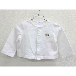 ファミリア(familiar)の◇ファミリア/familiar◇80cm カーディガン 白【中古】子供服 キッズ kids ベビー baby 男の子 女の子 春 131032 tops(カーディガン/ボレロ)