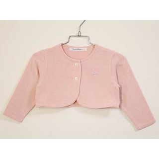 ファミリア(familiar)の〓ファミリア/familiar〓80cm カーディガン ピンク 【中古】子供服 キッズ kids ベビー服 baby 女の子  春 tops 312042(カーディガン/ボレロ)