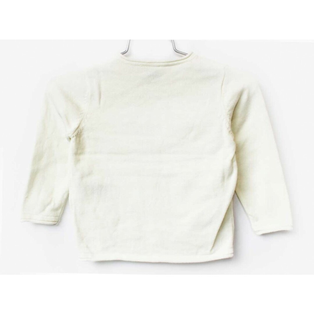 PETIT BATEAU(プチバトー)の[プチバトー/PETIT BATEAU]81cm カーディガン 白×ピンク系 麻混【中古】子供服 キッズ kids ベビー服 baby 女の子 春 tops 022042 キッズ/ベビー/マタニティのベビー服(~85cm)(カーディガン/ボレロ)の商品写真