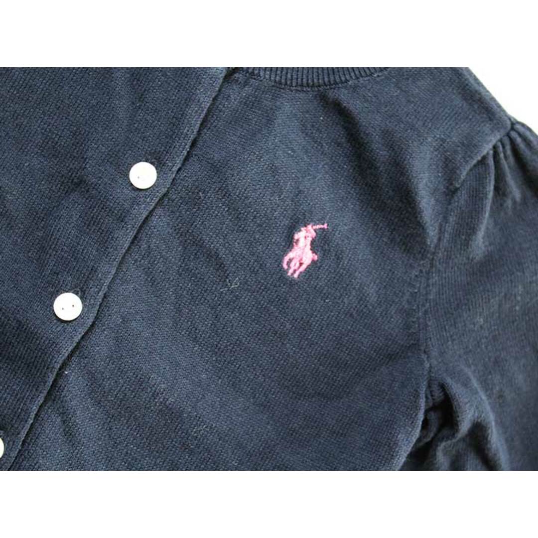 Ralph Lauren(ラルフローレン)の【値下げ!】《ラルフローレン/Ralph Lauren》85cm 長袖カーディガン 紺【中古】子供服 キッズ kids ベビー服 baby 女の子 春秋 702032 tops キッズ/ベビー/マタニティのベビー服(~85cm)(カーディガン/ボレロ)の商品写真