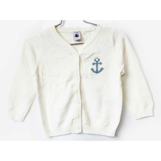 プチバトー(PETIT BATEAU)の[プチバトー/PETIT BATEAU]86cm カーディガン 白【中古】子供服 キッズ kids ベビー服 baby 女の子 春 tops 022042(カーディガン/ボレロ)