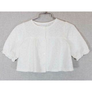 [ベベ/BeBe]85cm 七分袖カーディガン オフホワイト【中古】子供服 キッズ kids ベビー服 baby 女の子 春夏 033032 tops(カーディガン/ボレロ)