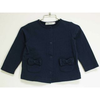 ベベ(BeBe)の【値下げ!】[ベベ/BeBe]90cm カーディガン 紺【中古】子供服 キッズ kids ベビー服 baby 女の子 春秋 519032 tops(カーディガン/ボレロ)