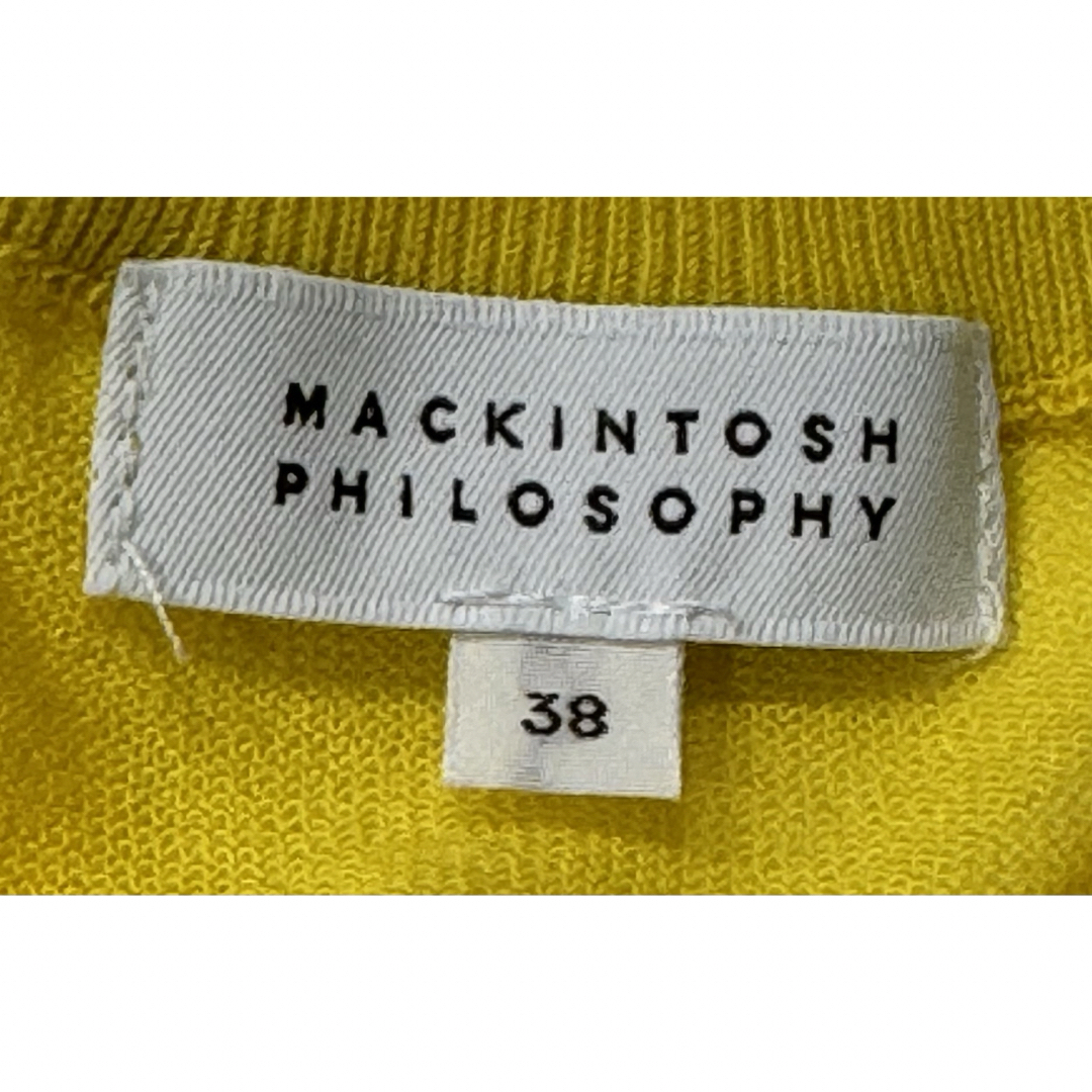 MACKINTOSH PHILOSOPHY(マッキントッシュフィロソフィー)のMacintoshphilosophy カーディガン　イエロー レディースのトップス(カーディガン)の商品写真