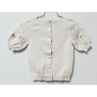 トッカバンビーニ(TOCCA BAMBINI)の【値下げ!】《トッカ/TOCCA BAMBINI》80cm 半袖カーディガン ベージュ【中古】子供服 キッズ kids ベビー服 baby 女の子 春夏 712032 tops(カーディガン/ボレロ)