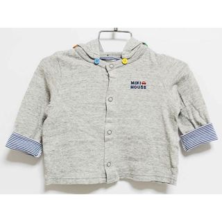 ミキハウス(mikihouse)の‡ミキハウス/mikihouse‡80cm フード付カーディガン グレー フード取外可【中古】子供服 キッズ kids ベビー服 baby 男の子 春秋 tops 612042(カーディガン/ボレロ)