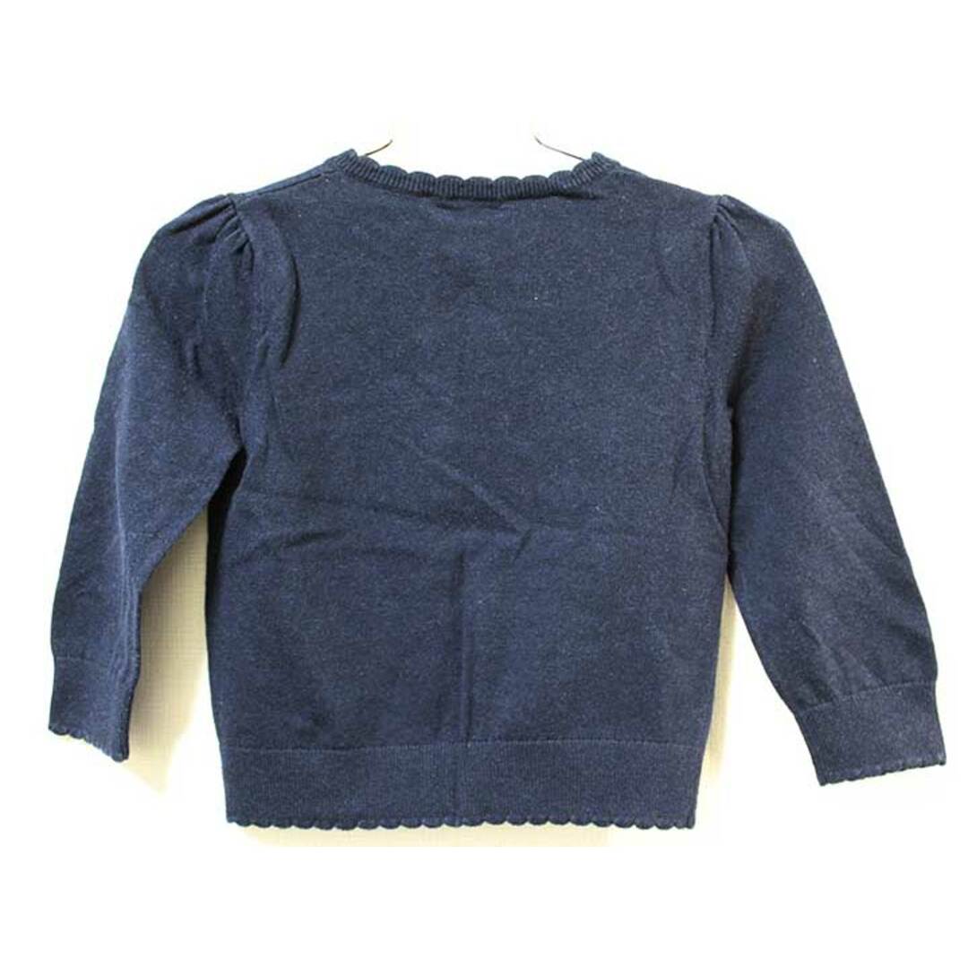 Ralph Lauren(ラルフローレン)の【値下げ!】《ラルフローレン/Ralph Lauren》90cm 長袖カーディガン 紺【中古】子供服 キッズ kids ベビー服 baby 女の子 秋冬 729022 tops キッズ/ベビー/マタニティのベビー服(~85cm)(カーディガン/ボレロ)の商品写真