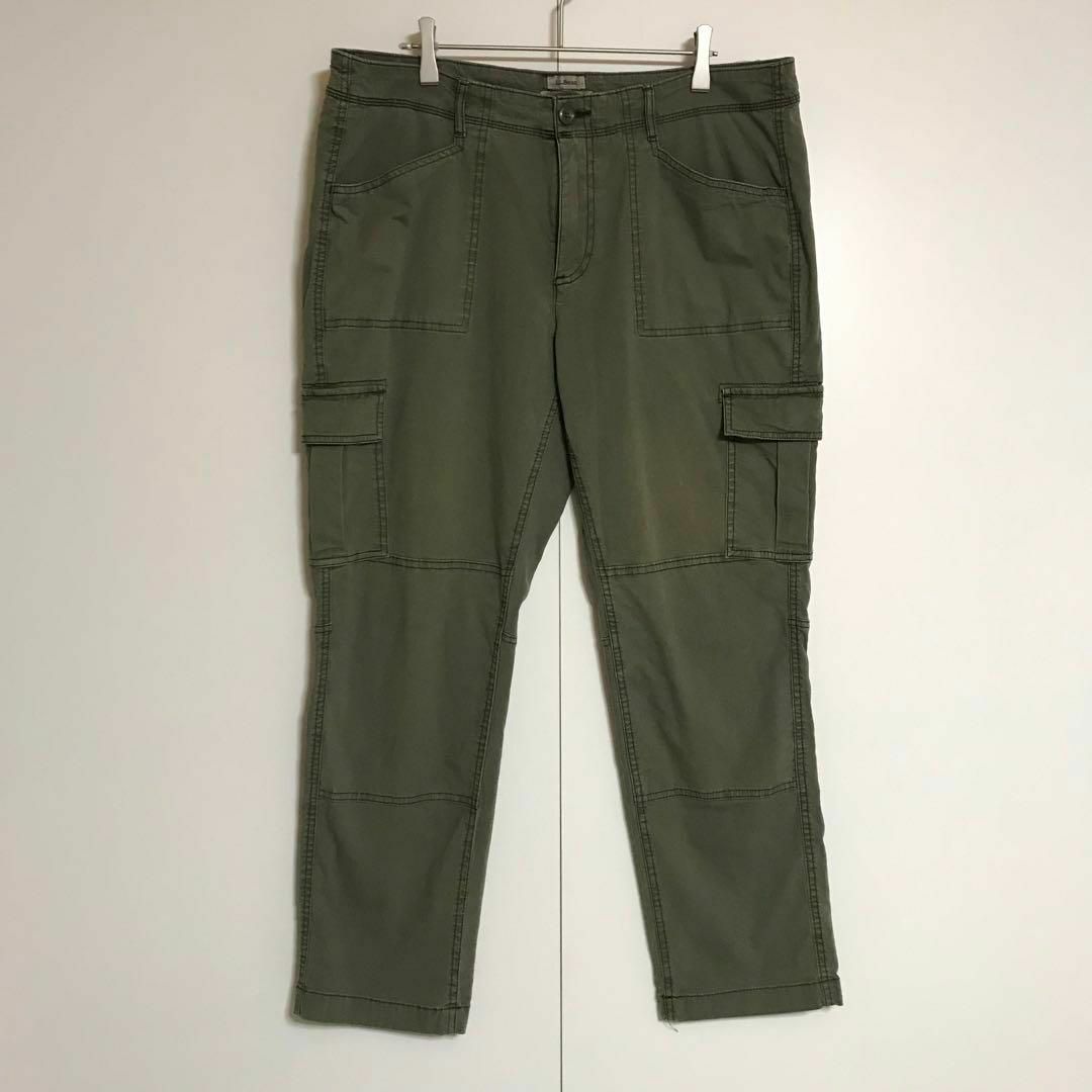 L.L.Bean(エルエルビーン)の【人気カラー】エルエルビーン　カーゴパンツ　カーキ　ストレッチあり　H658 レディースのパンツ(ワークパンツ/カーゴパンツ)の商品写真