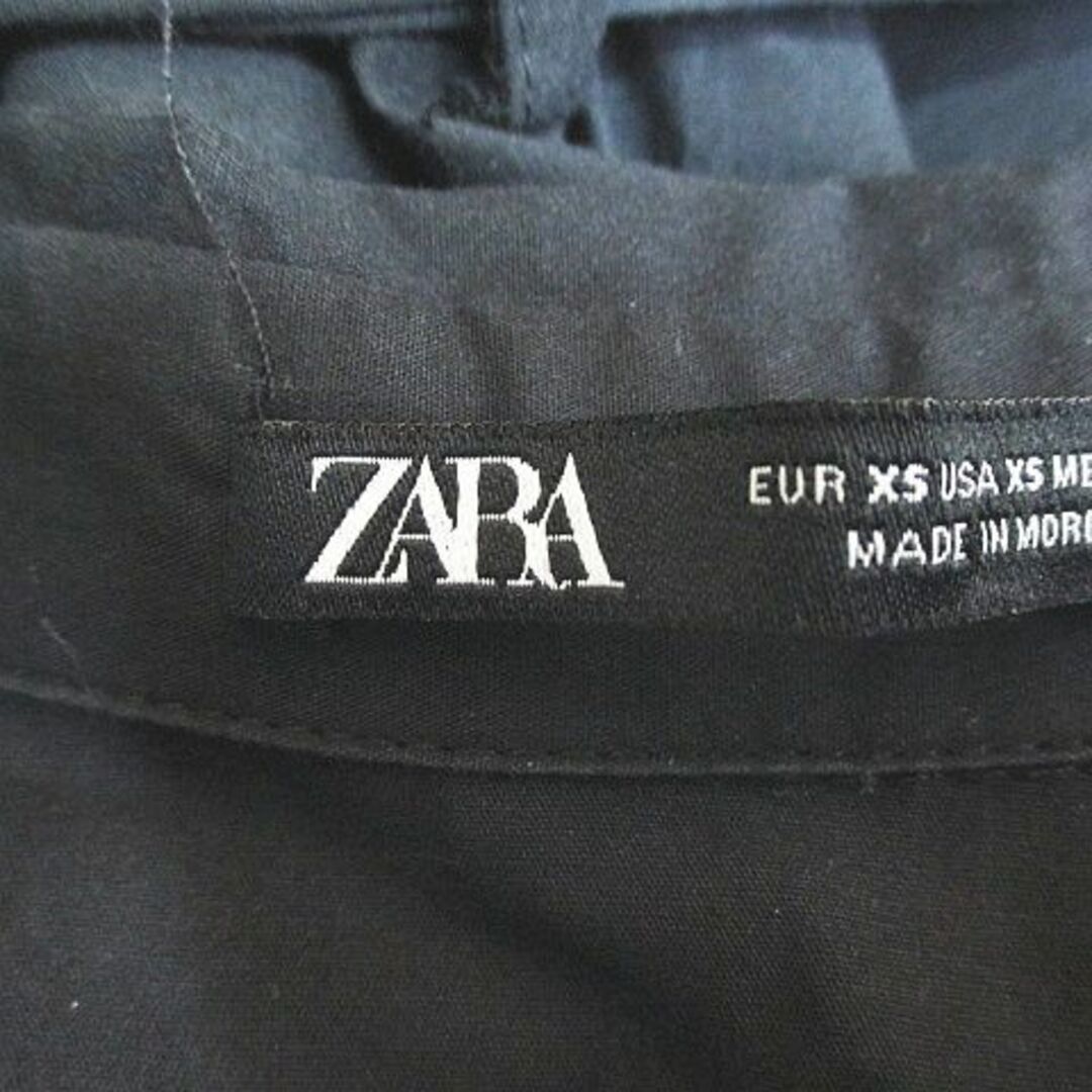 ZARA(ザラ)のザラ オーバーオール つなぎ オールインワン カーゴパンツ XS 黒系 コットン レディースのパンツ(サロペット/オーバーオール)の商品写真