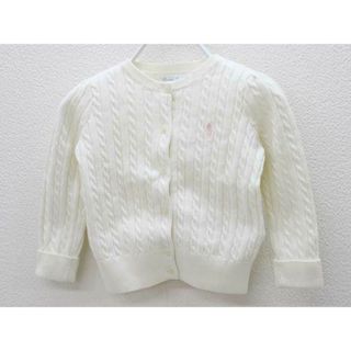 ラルフローレン(Ralph Lauren)の【値下げ!】♪ラルフローレン/Ralph Lauren♪85cm 長袖カーディガン オフホワイト【中古】子供服 キッズ kids ベビー服 baby 女の子 春秋 823032 tops(カーディガン/ボレロ)