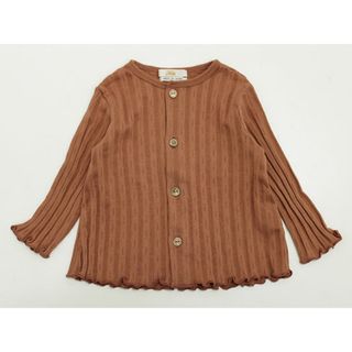 フィス(FITH)の【値下げ!】▲フィス/FITH▲80cm位(S) カーディガン 茶【中古】子供服  キッズ kids ベビー服 bab 女の子 春 223032 tops(カーディガン/ボレロ)