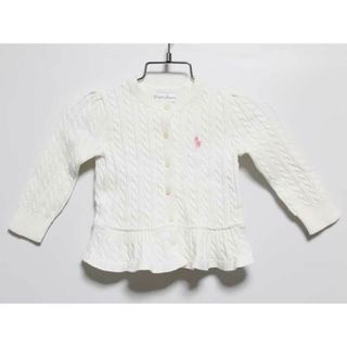 ラルフローレン(Ralph Lauren)の‡ラルフローレン/Ralph Lauren‡80cm カーディガン 白【中古】子供服 キッズ kids ベビー服 baby 女の子 春秋 tops 602042(カーディガン/ボレロ)