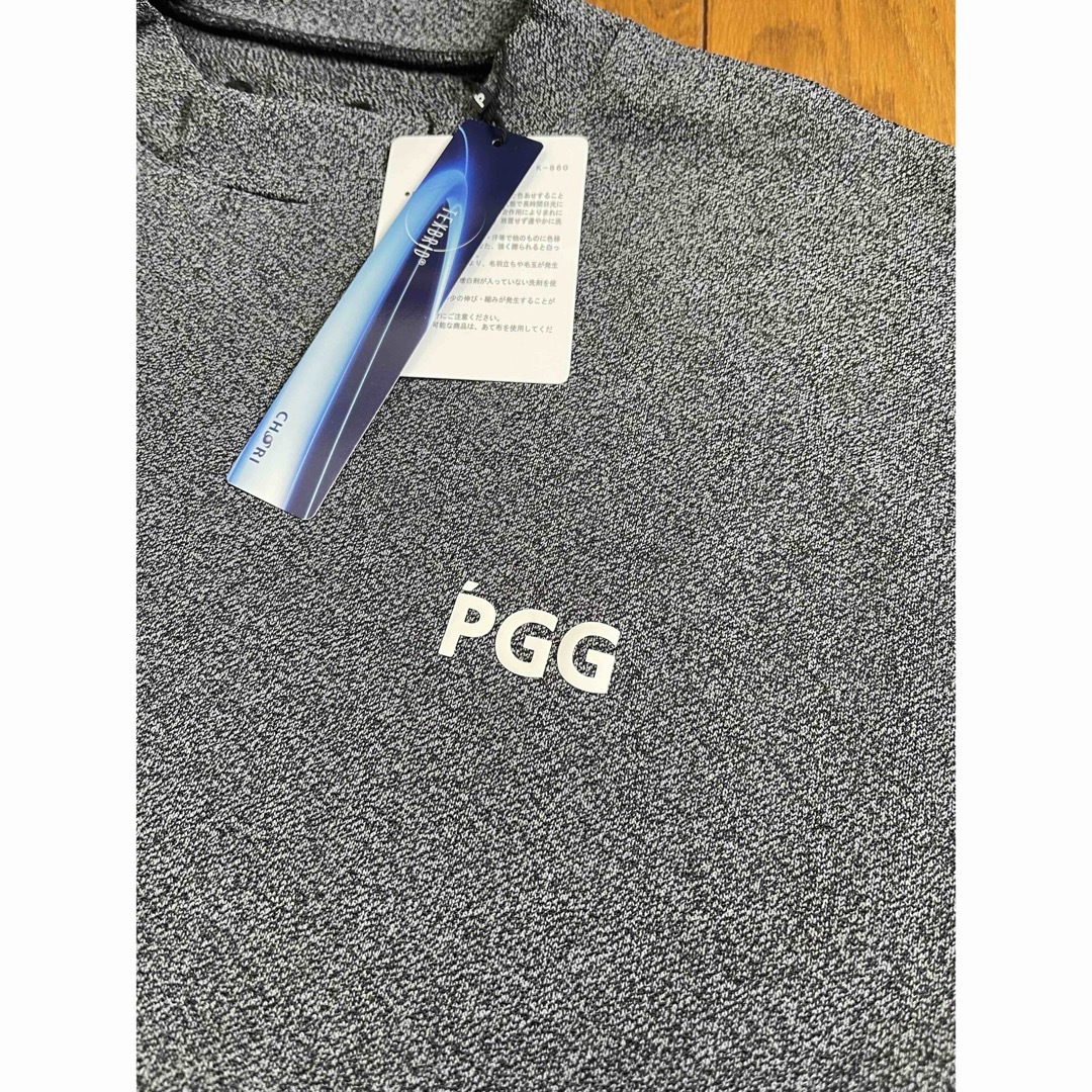 PEARLY GATES(パーリーゲイツ)の新品！「P G G 」by PEARLY GATES メンズ長袖シャツ　サイズ6 スポーツ/アウトドアのゴルフ(ウエア)の商品写真