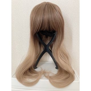 フルウィッグ　セミロング　ウィッグ　グラデーション　耐熱　wig(ロングカール)