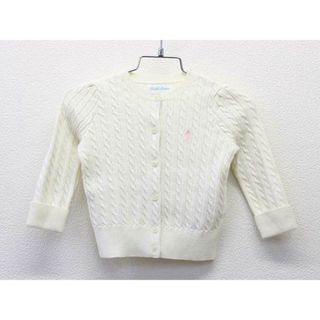 ラルフローレン(Ralph Lauren)の【値下げ!】■ラルフローレン/Ralph Lauren■80cm カーディガン/長袖 アイボリー【中古】子供服 キッズ kids ベビー服 baby 女の子 春秋冬 409032 tops(カーディガン/ボレロ)