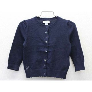 ラルフローレン(Ralph Lauren)の【値下げ!】■ラルフローレン/Ralph Lauren■90cm カーディガン/長袖 紺【中古】子供服 キッズ kids ベビー服 baby 女の子 春秋冬 409032 tops(カーディガン/ボレロ)