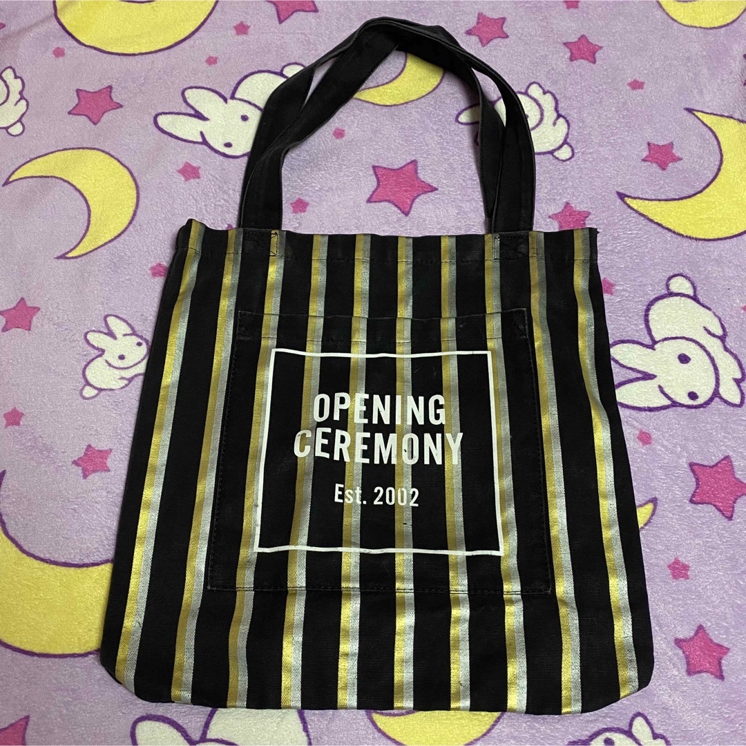 OPENING CEREMONY(オープニングセレモニー)のOPENING CEREMONY メタリック ストライプ トートバッグ レディースのバッグ(トートバッグ)の商品写真