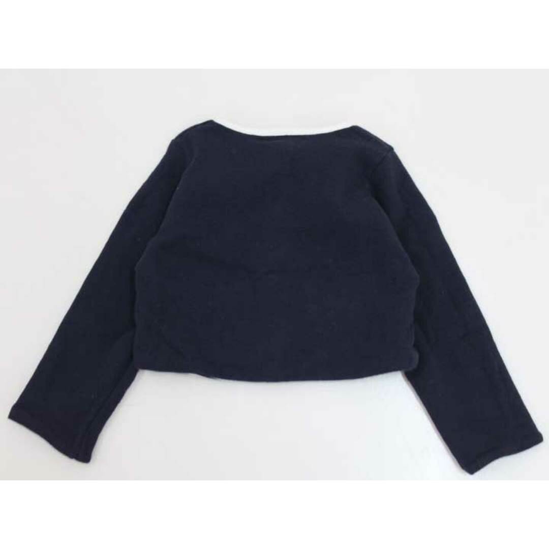 PETIT BATEAU(プチバトー)の【値下げ!】▽プチバトー/PETIT BATEAU▽67cm リバーシブルカーディガン 紺＆白×紺【中古】子供服 キッズ kids ベビー服 baby 男の子 女の子 春秋 203032 tops キッズ/ベビー/マタニティのベビー服(~85cm)(カーディガン/ボレロ)の商品写真