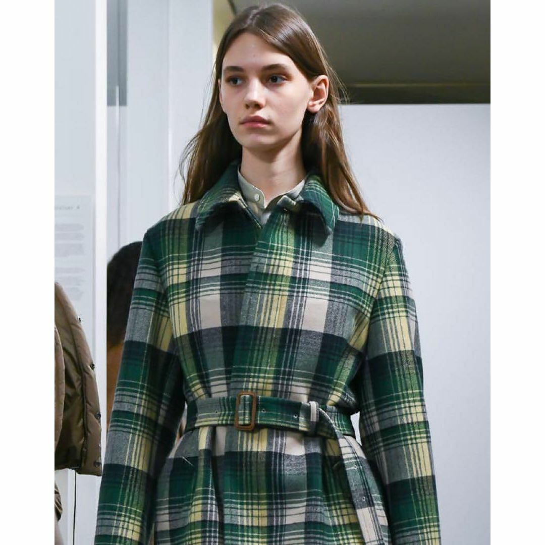 AURALEE(オーラリー)の【希少】19AW AURALEE Wool Check Melton Coat レディースのジャケット/アウター(ロングコート)の商品写真