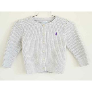 ラルフローレン(Ralph Lauren)の†ラルフローレン/Ralph Lauren†90cm 長袖カーディガン グレー【中古】子供服 キッズ kids ベビー服 baby 男の子 女の子 春秋 tops 902042(カーディガン/ボレロ)